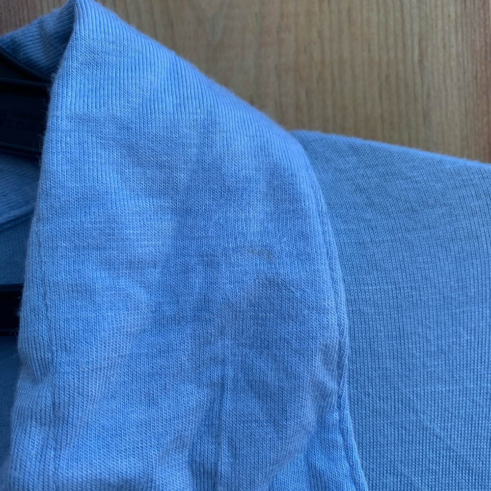 Women’s Blue Button Up Shirt with Belt Size Large LG - Picture 2 of 5